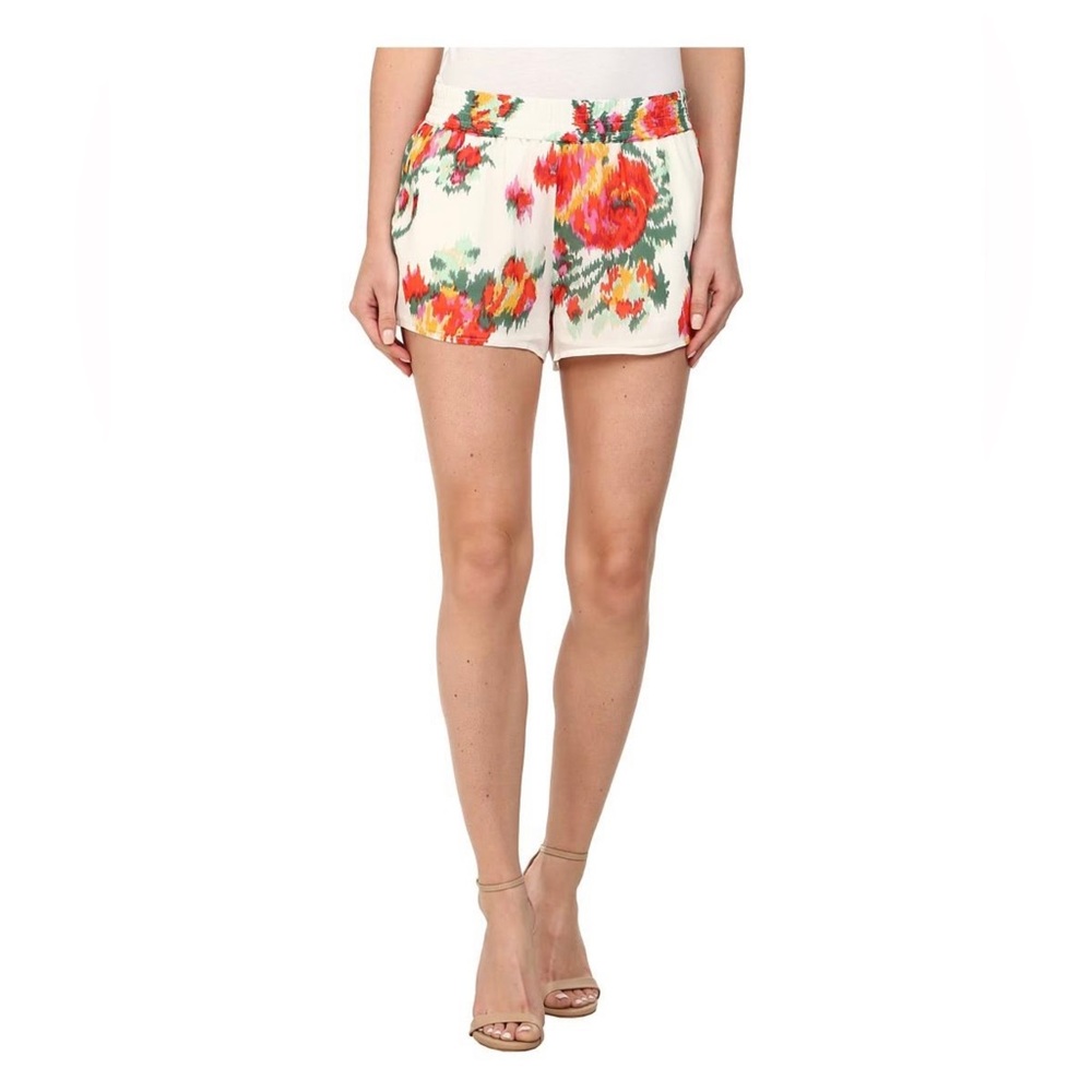 Joie Lanina Watercolor Floral Silk Shorts